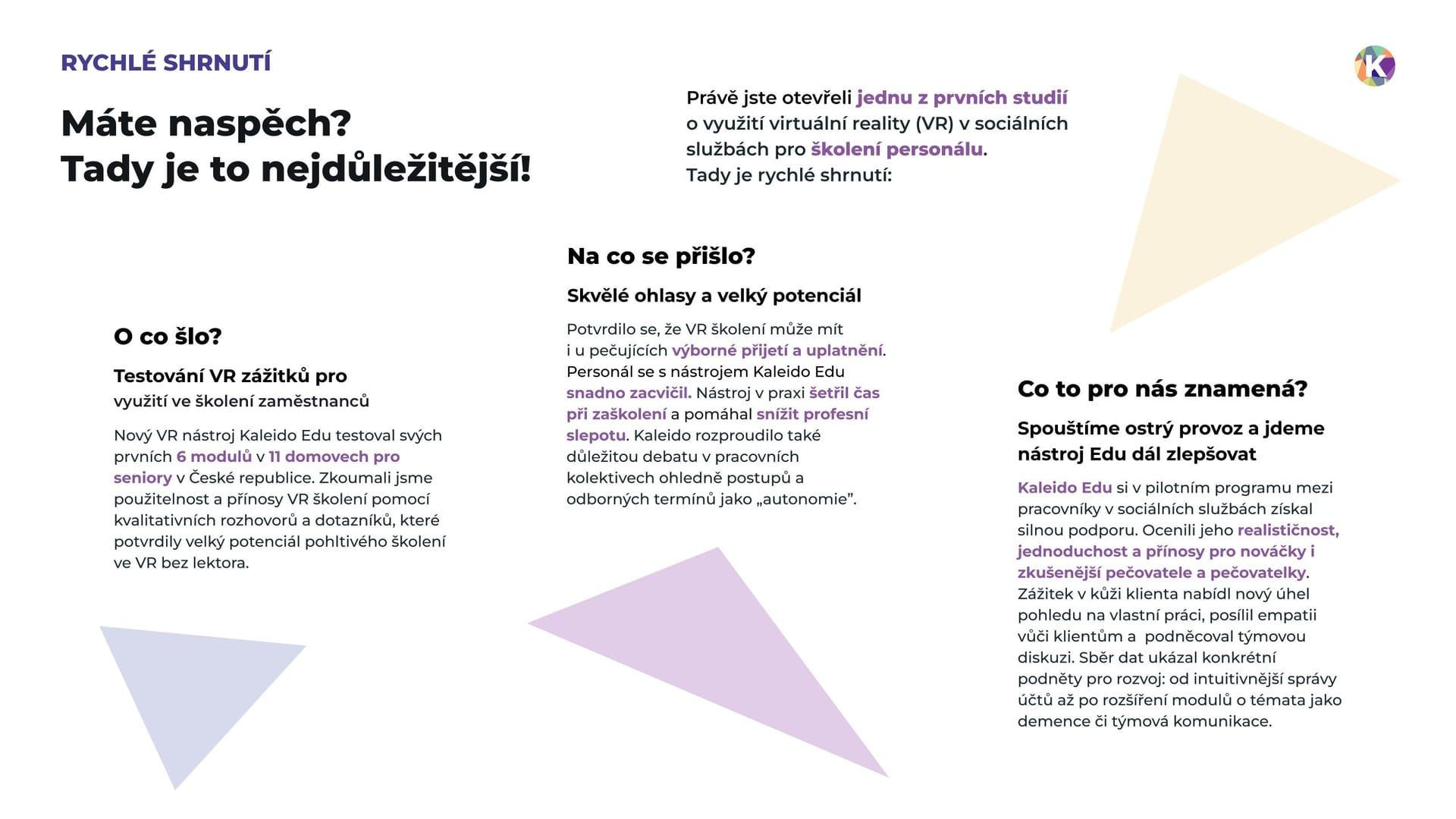 Studie Kaleido Edu, Seite 2